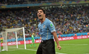 Luis Suarez, auteur d'un doublé le 19 juin 2014 contre l'Angleterre.