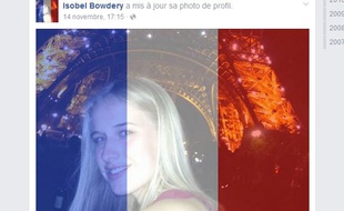 Capture d'écran du profil Facebook de Isobel Bowdery.