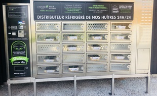 Le nouveau distributeur automatique d'huîtres d'Olivier Laban.