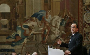 François Hollande à l'Elysée, le 28 avril 2016