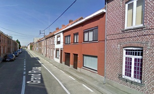 La Grand-rue à Comines, en Blegique.