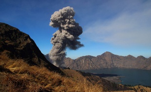 Mont Rinjani en Indonésie.
