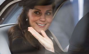 Kate Middleton, le 1er avril 2018 à St George's Chapel.