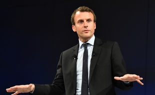 Emmanuel Macron en meeting au Mans, le 11 octobre 2016.