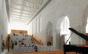 L'un des auditoriums devrait être utilisé toute l'année par l'orchestre de Bretagne.