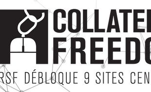 Le logo de l'opération Collateral Freedom de RSF