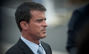 Manuel Valls au Bourget, le 19 juin 2015. Credit:NICOLAS MESSYASZ/SIPA