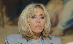 Brigitte Macron, épouse du président Emmanuel Macron, le 27 septembre 2017 à l'Elysée