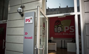 Le siège du Parti socialiste rue de Solférino à Paris, le 27 août 2017