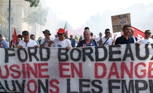 Une manifestation de soutien aux salariés de l'usine Ford de Blanquefort a eu lieu samedi, à Bordeaux.