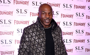 L'ex champion de boxe, Mike Tyson, à l'événement de The Foundry à Las Vegas.