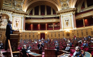 Edouard Philippe, le 4 mai 2020 devant le Sénat.