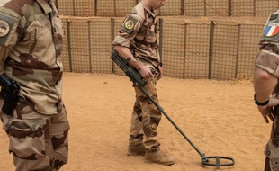 Des militaires français dans le nord du Mali, le 26 avril 2019.