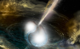 Fusion d'étoiles à neutrons.