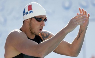 Le nageur français Frédérick Bousquet, lors de l'Open de Paris, le 19 juin 2009.