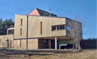 Une maison individuelle écologique construite à Fuveau.