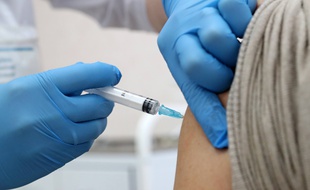 Lors d'une séance de vaccination Covid-19 en Russie (Illustration).