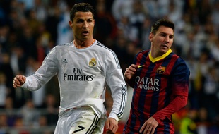 Cristiano Ronaldo et Lionel Messi le 23 mars 2014.