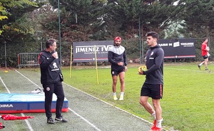 L'entraîneur du Stade Toulousain Ugo Mola a retrouvé ses internationaux, dont Romain Ntamack et Yoann Huget.