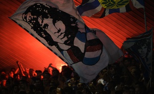 Des supporters de la Sampdoria lors d'un match amical face à l'OM, en 2013.