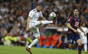 Karim Benzema, le 22 octobre 2017 à Santiago Bernabeu.