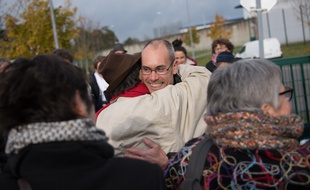 Vincenzo Vecchi à sa sortie de prison le 15 novembre.