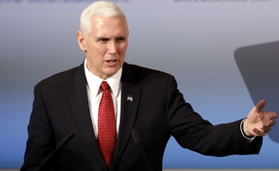 Le vice-président américain Mike Pence à Munich le 18 février 2017.