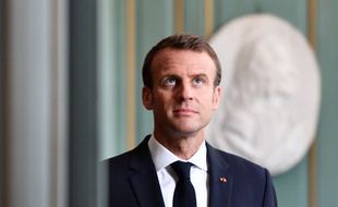 Emmanuel Macron au château de Ferney-Voltaire, le 31 mai 2018.