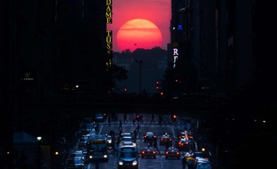 Manhattanhenge 2013, illustration.