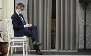 Le ministre de l'Intérieur, Gérald Darmanin, après le conseil des ministres, à l'Elysée, le 9 décembre 2020.