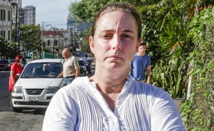 L'artiste cubaine Tania Bruguera à La Havane le 31 décembre 2014