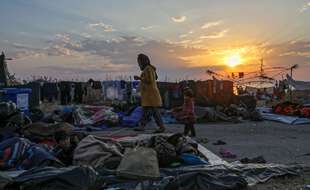 L'ancien camp de l'île de Lesbos était un véritable bidonville.