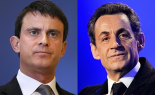 Manuel Valls et Nicolas Sarkozy.