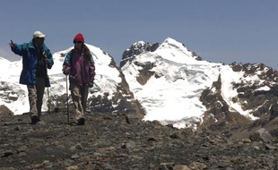 Le glacier Pastoruri, au Pérou, victime du réchauffement climatique.