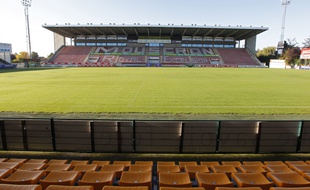 Mouscron, le 10 octobre 2012. Le club de football belge evoluant en 2eme division (Belgacom League), Royal Mouscron Peruwelz, dont le LOSC est devenu actionnaire majoritaire l'ete dernier.