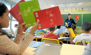 Hier, à l'école élémentaire Gliesberg, passage en revue des indispensables cahiers de classe.