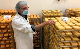 Pierre Gairot, responsable d'atelier à la fromagerie du Curé nantais.