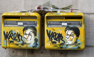 Les portraits de Simone veil vandalisé par des graffitis antisémites