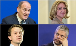 Les 4 candidats à la présidence du parti Les Républicains.