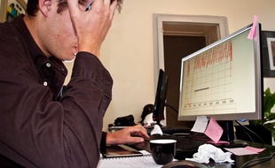 Illustration du stress au travail.