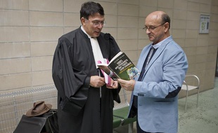 Robert Riblet, le plaignant qui porte plainte contre la FDJ, au tribunal de Nanterre, le 27 mai 2013.