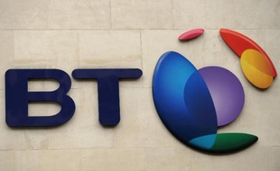 Le logo de BT Group à Londres