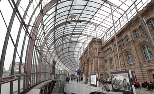 Le hall de la gare de Strasbourg le 6 octobre 2014.