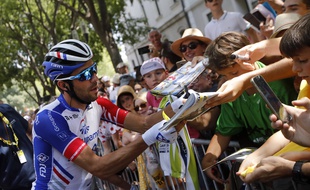 Thibaut Pinot lors du Tour de France 2019.