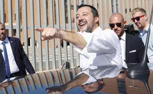Le vice Premier ministre et ministre de l'Intérieur italien, Matteo Salvini.