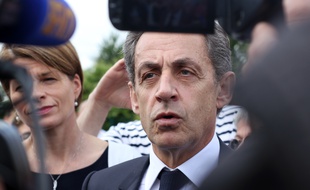 Nicolas Sarkozy, ici lors de sa venue à Chartres-de-Bretagne, près de Rennes, le 26 juin 2016.