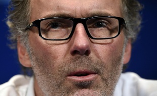 Laurent Blanc, lors de la conférence de presse précédant PSG-Chelsea, en pleine affaire Aurier, le 15 février 2016.
