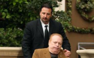 Le magnat du porno Larry Flint à Beverly Hills.