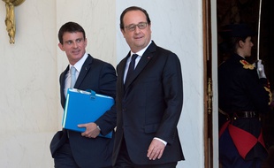 Manuel Valls, Premier ministre, et François Hollande, président de la République, le 22 juin 2016 à l'Elysée.