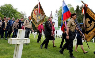 Commémoration le 15 mai 2016 à Saint-Hilaire-le-Grand (Marne) du centenaire de l'arrivée des soldats russes en Champagne lors de la Première Guerre mondiale